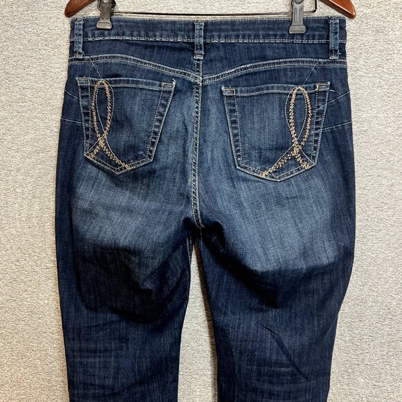 Riders by Lee Womens Jeans Size 12 Petite Denim Blue Boot Cut - Picture 6 of 14